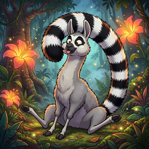 Lemur-Llama, Common Fighter card from Rare Fleece