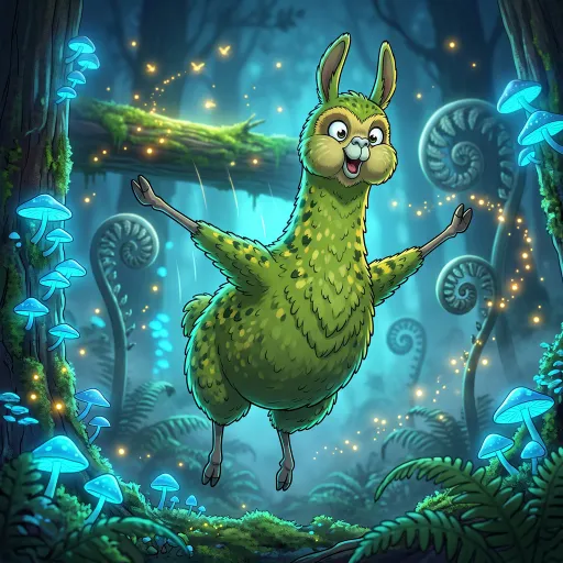 Kakapo-Llama, Rare Allrounder card from Rare Fleece