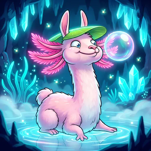 Axollama, Rare Allrounder card from Rare Fleece