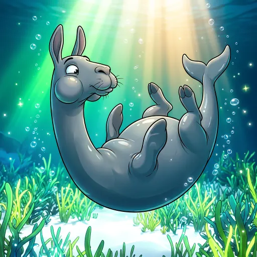 Dugong-Llama, Rare Tank card from Rare Fleece