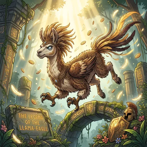 Eagle-Llama, Legendary Fighter card from Rare Fleece