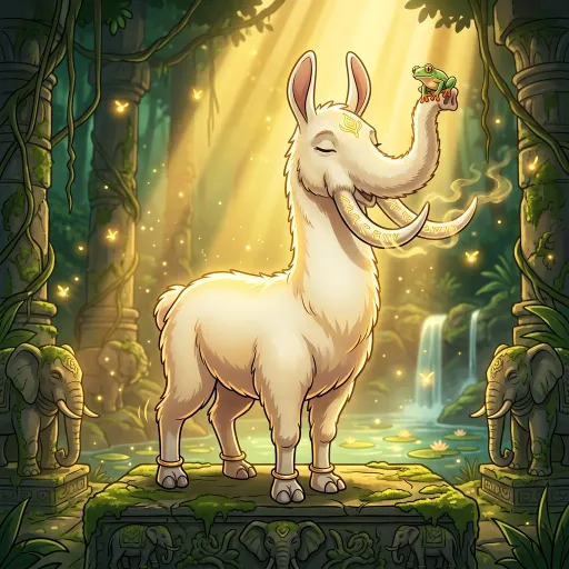 Forest-Elellama, Divine Tank card from Rare Fleece