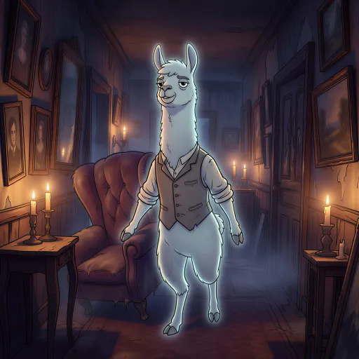 Haunted House-Llama, Common Tank card from The Long Night