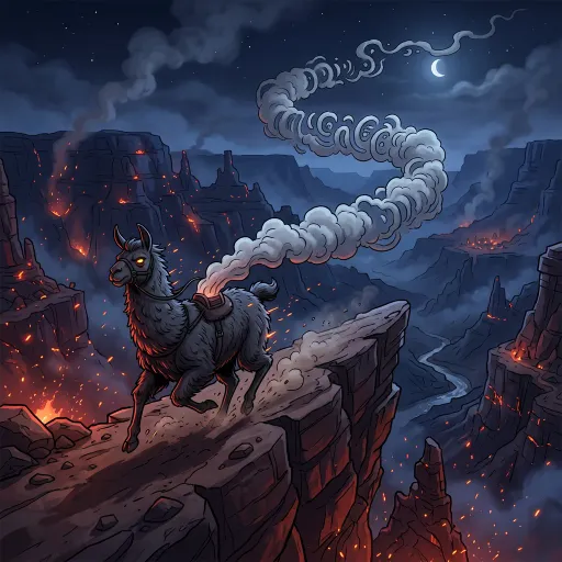 Smokesignal-Llama, Rare Assassin card from The Long Night
