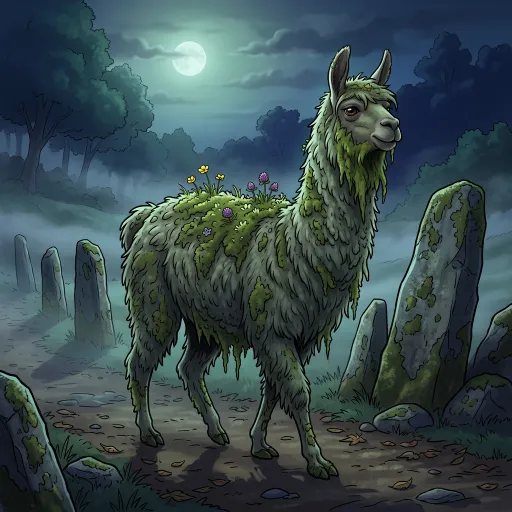 Mossbeard-Llama, Rare Allrounder card from The Long Night