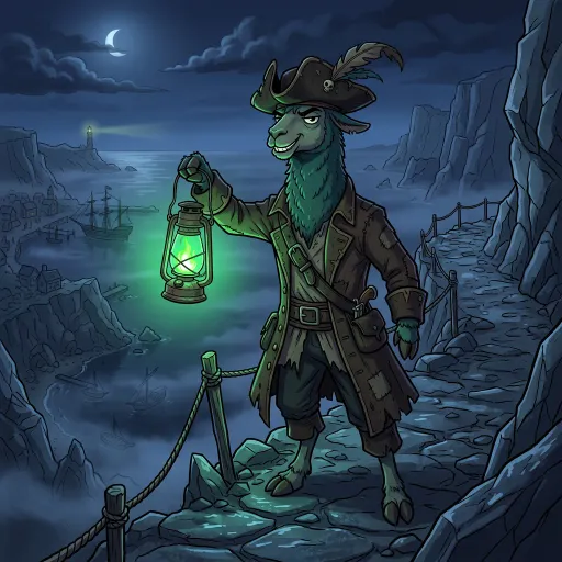 Smuggler Lantern-Llama, Rare Fighter card from The Long Night