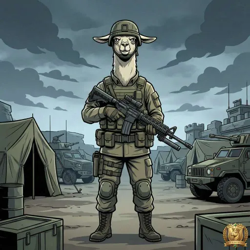 Soldier Llama, Rare Fighter card from Season 1