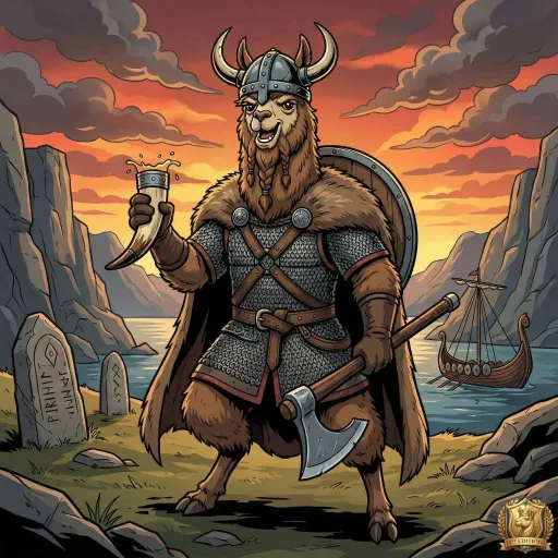 Viking Llama, Epic Fighter card from Season 1