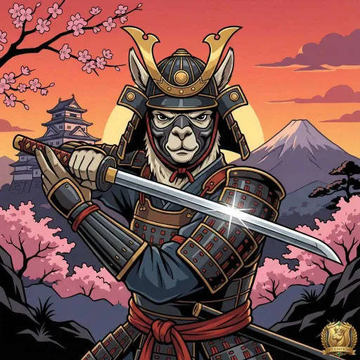 Samurai Llama, Epic Fighter card from Season 1