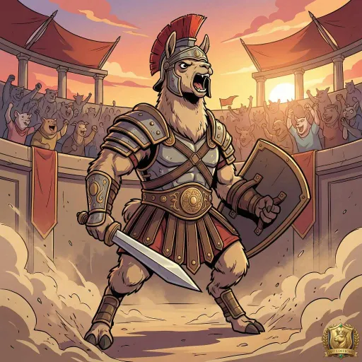 Gladiator Llama, Epic Fighter card from Season 1